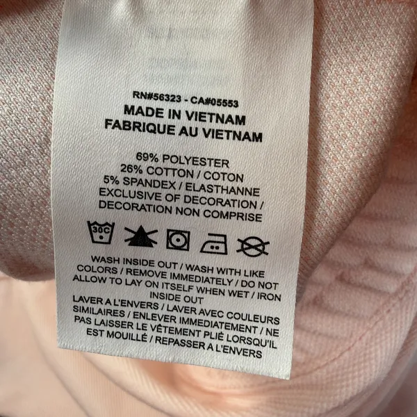 Nike Activewear Knit Skirt Women's Large Peach Pink Elastic Waist Tennis Golf - Image 6