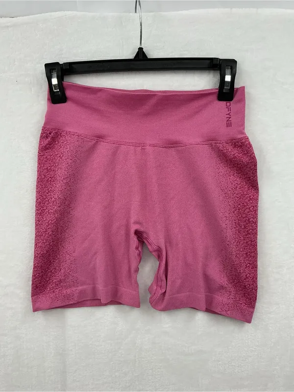 Dfyne High-Waist Seamless Athletic Shorts — Dusty Rose 1123 - Image 2