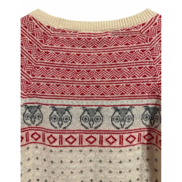 Woolrich Owls Fair Isle Wool Mohair Sweater Women's Size‎ Medium - Image 4