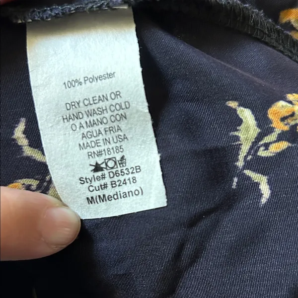 Audrey 3+1 Navy and Yellow Floral Dress - Image 6
