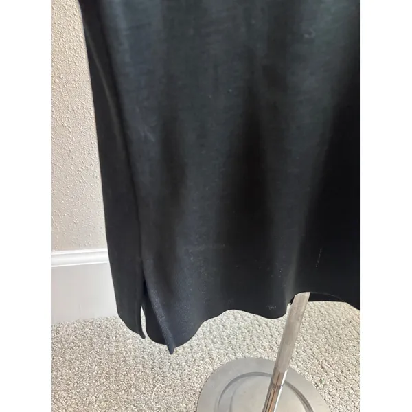 Ming Wang Knit Tank Top Women Size M Black‎ Grommet Neckline Sleeveless Shell - Image 6