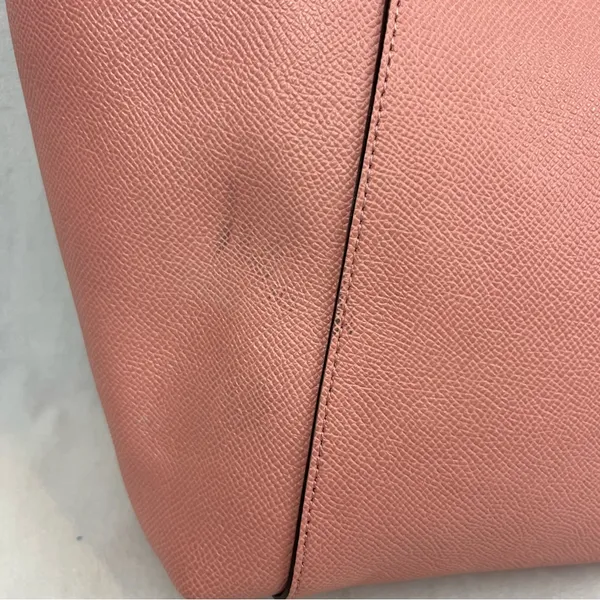 Coach F57526 Ava Tote Crossgrain Leather Bag Blush Pink / Silver - NEW w/ DEFECT - Image 6