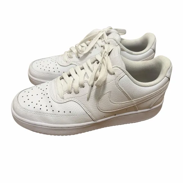 Nike White Court Vision Low Sneakers Sz 8.5 - Image 3