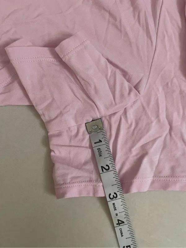 Skims Soft Lounge Shorts Pajama Set Pink Size L Cherry Blossom contrast NWT - Image 4