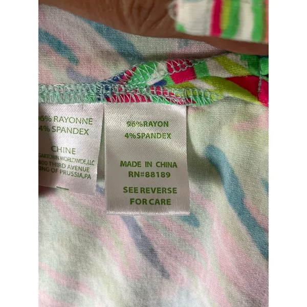 Lilly Pulitzer Island Time Lindley Caftan Shift Dress Small Tropical‎ Resort - Image 6