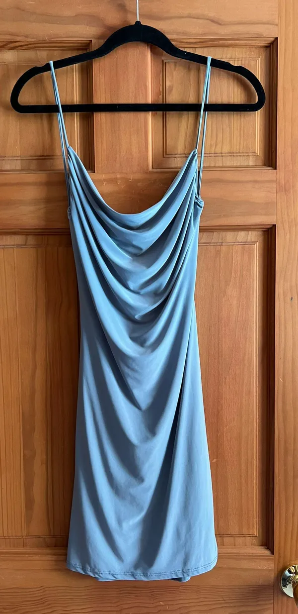 Princess Polly 21 Saints Cowl Neck Fitted Backless Dress - Image 2