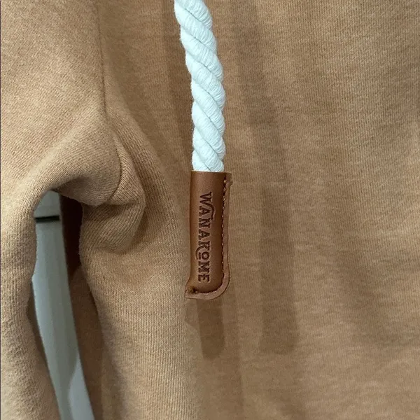Wanakome Serita Hooded Sweatshirt Hazelnut Small - Image 6