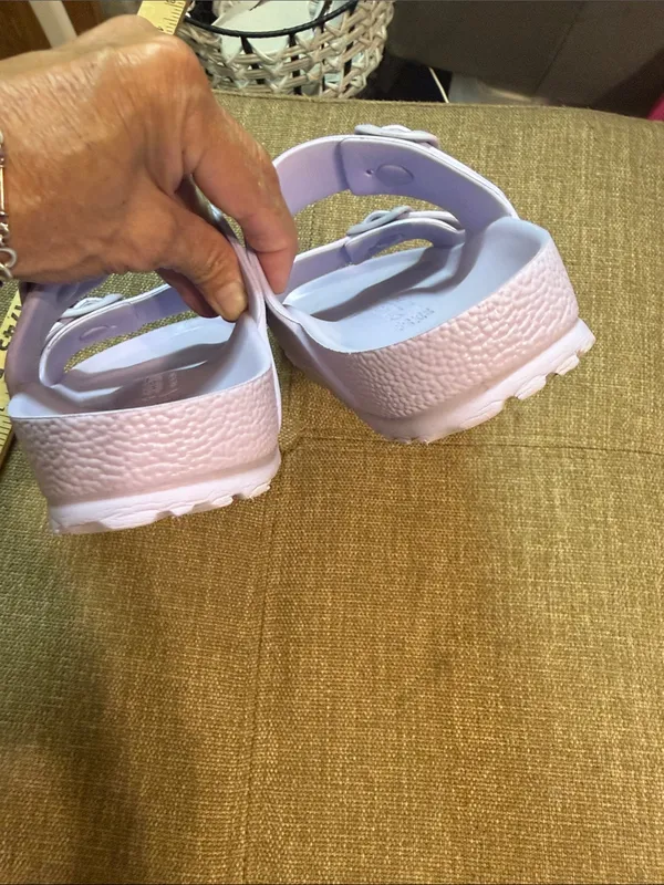 Birkenstock Arizona EVA Sandals in light purple - Image 10