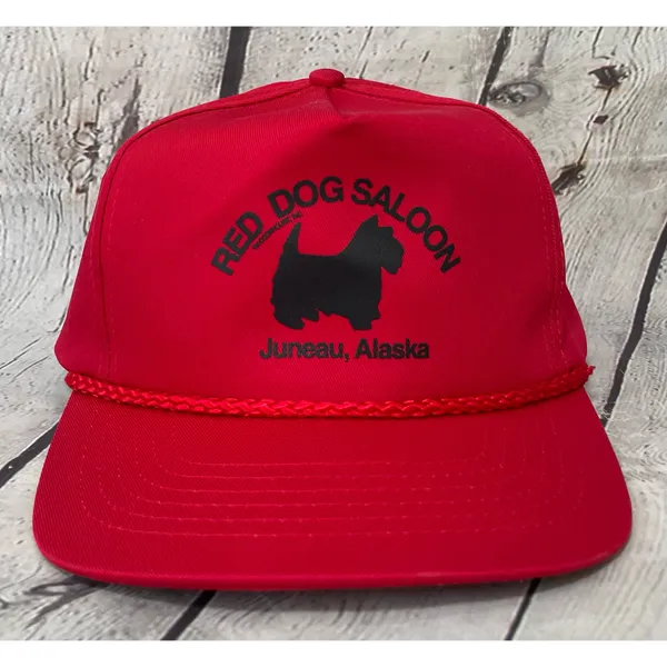 Vintage Red Dog Saloon Snapback Trucker Hat - Image 2