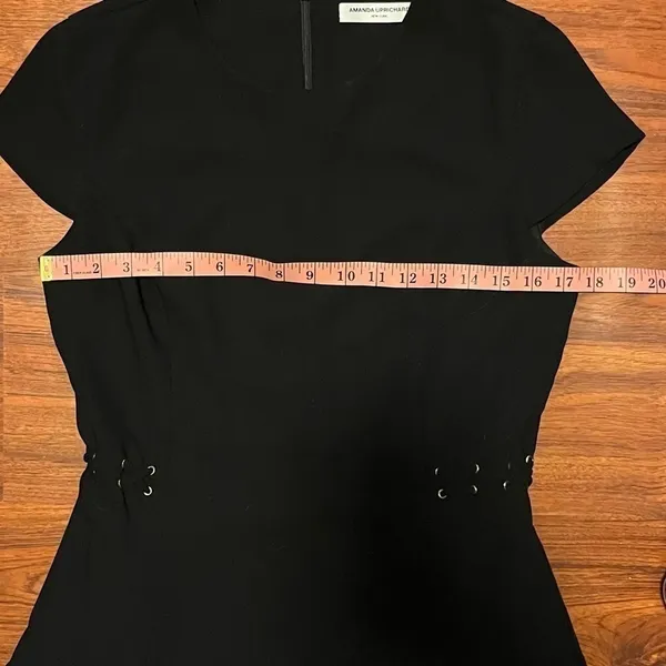 Amanda Uprichard Little Black Dress Size M - Image 6