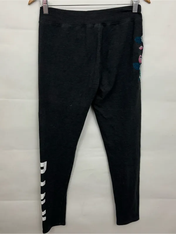 Victoria's Secret PINK embroidered floral Lace-Up Jogger Leggings med - Image 4