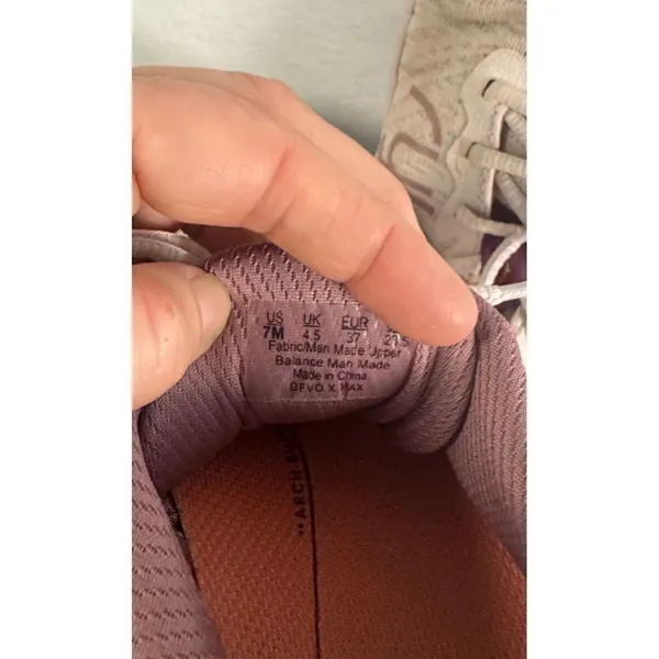 Ryka‎ Devo X Max Womens Walking Shoes Tan Plum Lace Up Sneakers Size 7M - Image 8