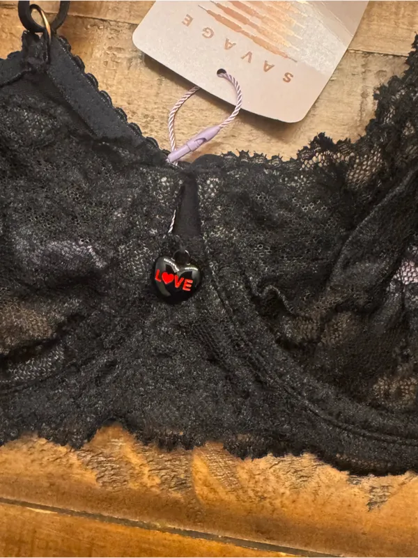 SAVAGE X‎ FENTY Floral Lace Unlined Bra - Image 5
