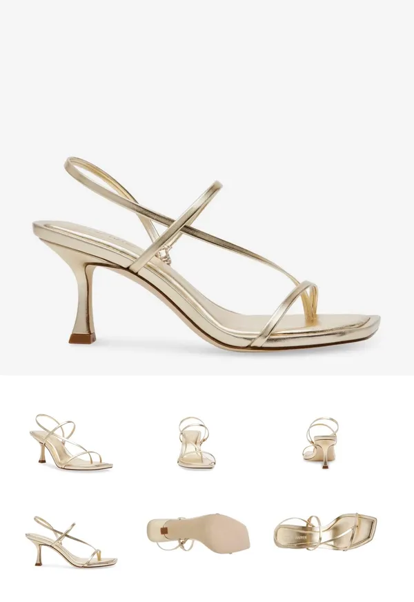 Steve Madden Strappy Gold Heels - Image 2