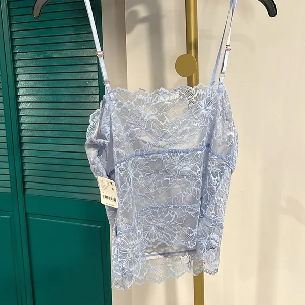 FREE PEOPLE NWT Lacey Essential Cami / Kentucky Blue - M - Image 6