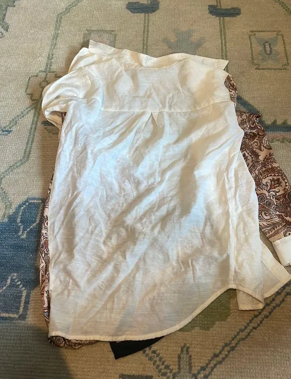 Paisley Button Up Shirt Size M - Image 2