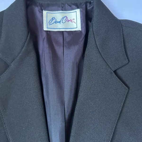 Ben Over Black Blazer Womens Sz 10 Modern Fit single‎ Button - Image 2
