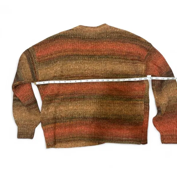 Christian‎ Siriano brown and orange striped cardigan - Image 3