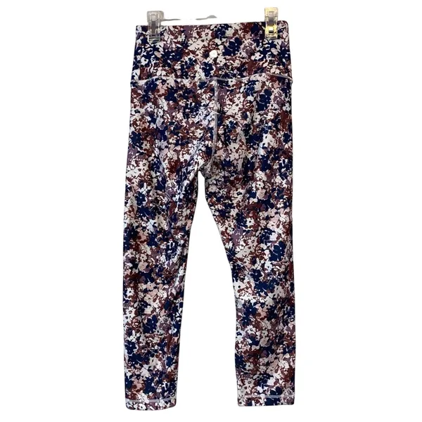 Balance Collection High Rise Floral Active‎ Leggings Women’s Small Cropped - Image 2