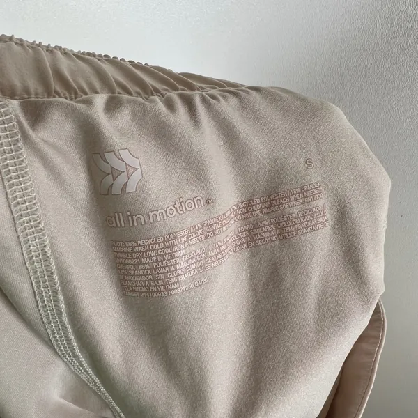 All In Motion Womens Athletic Skort Pink Beige‎ Drawstring Active Skirt Small - Image 6