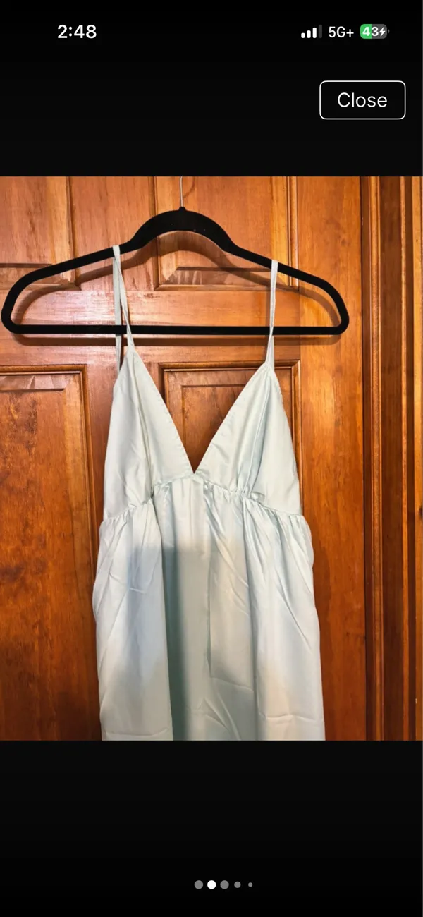 Ladies light blue dress Size L - Image 2