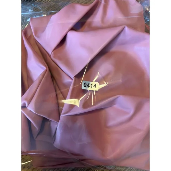 Bardot Lotte Vegan Leather Mini Dress Blush Pink Strapless Ruched Size 4 57773DB - Image 6