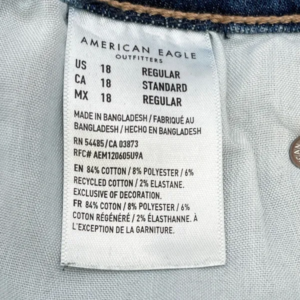 American Eagle Festival Flare Jeans Womens 18 Regular Next Level Stretch Western - Image 9