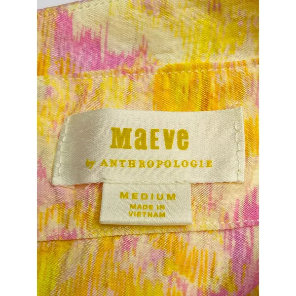 Anthropologie Maeve Printed Flounce Midi Skirt size M - Image 5
