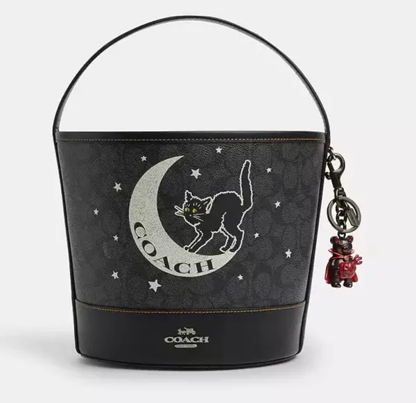 Coach Halloween Devil Bear Bag Charm cw482 - Image 5