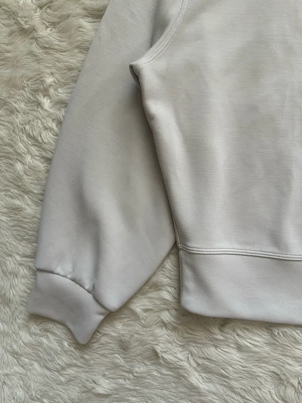Lululemon Sweatshirt Softstreme Perfectly Oversized Cropped Crew Pullover Sz 8 - Image 6