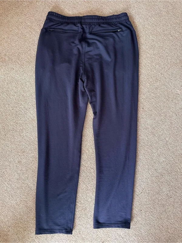 Quince Supersoft Fleece Sweatpants Navy Size L Tencel Modal Jogger Lounge - Image 11