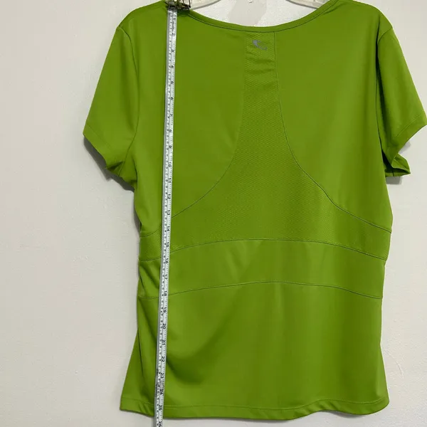 Tek Gear XL Lime Green Athletic Running Workout Performance Top - Image 5