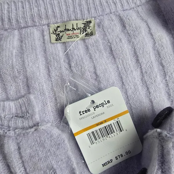 Free People Around The Clock Ribbed Henley Tunic Jogger Lounge Set Lavender‎ S - Image 7