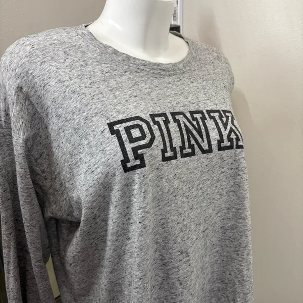 PINK Victoria's Secret Heather Gray Top - Image 11