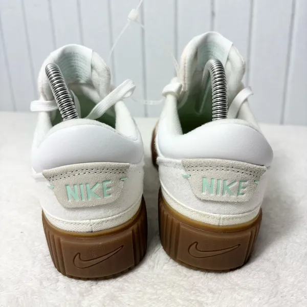 Nike Court Legacy Lift White Sneakers with Gum Soles and Mint Accents Size 8‎ - Image 5