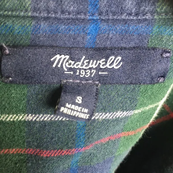 Madewell button down tartan lumberjack plaid shirt - Image 3
