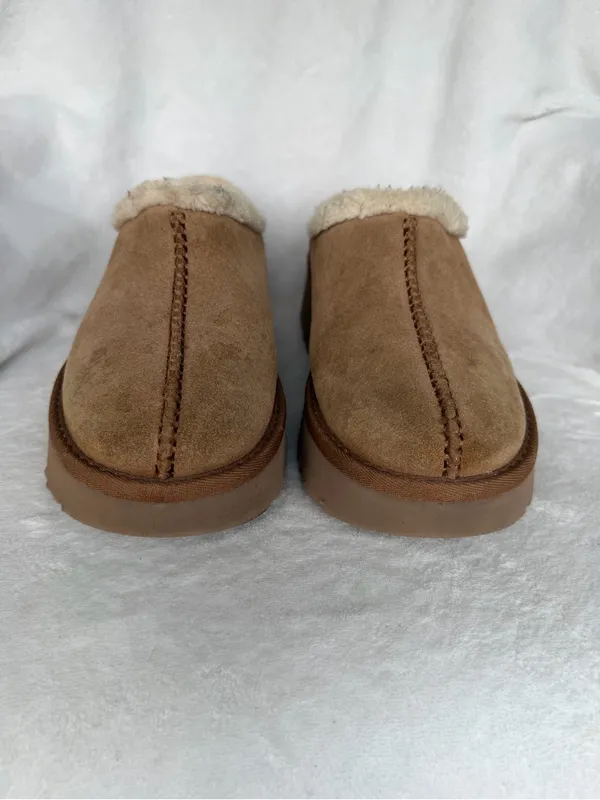 Ugg Suede/ Wool 2" New Heights Cozy Clog Platform Shoes, Women Us 10/ Eur 41. - Image 3