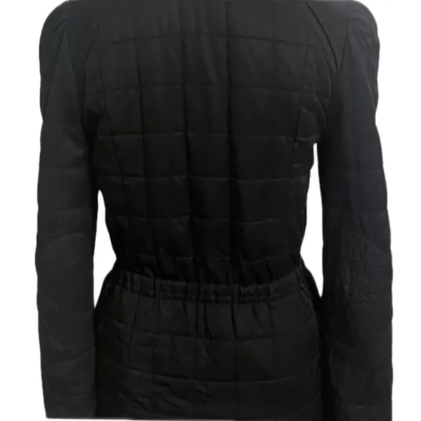 Aritzia Wilfred Marquis Black Quilted Coat Jacket w/ Adjustable Cinched Waist - Image 5