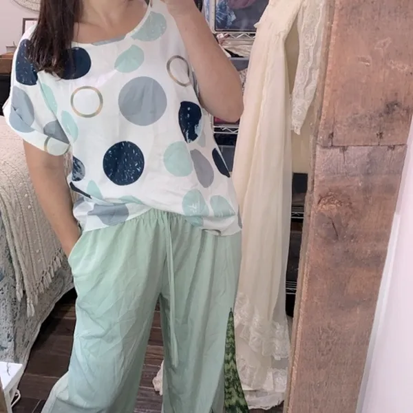 Boho XLarge pant suit lounge cozy set - Image 5
