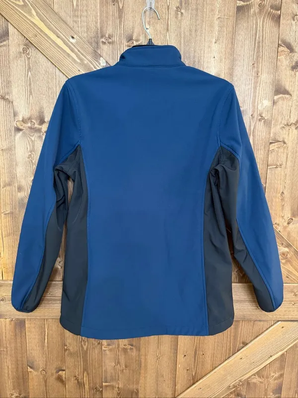 Clique Women’s Medium Blue Black Softshell Full Zip Jacket Outdoor (9222) - Image 7