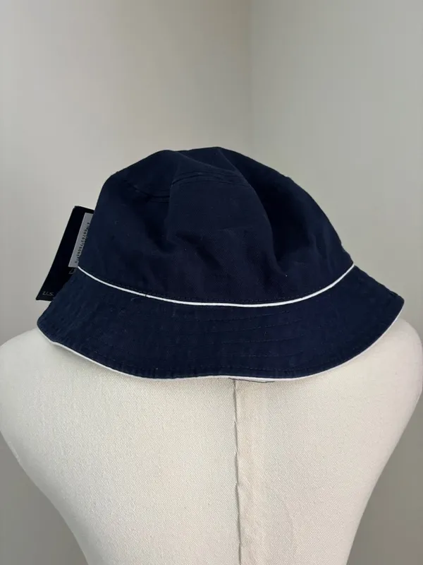U.S. Polo Assn. Navy Bucket Hat with Multicolor Polo Player Embroidery - Image 3