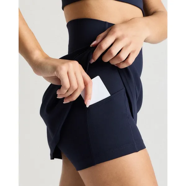 Quince Ultra-Form Tennis Skort Womens XL Deep Navy Athletic Golf Active Skirt - Image 3