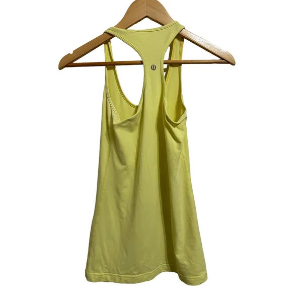 Calvin Klein Lululemon women's‎ yellow racerback tank size 4 - Image 2