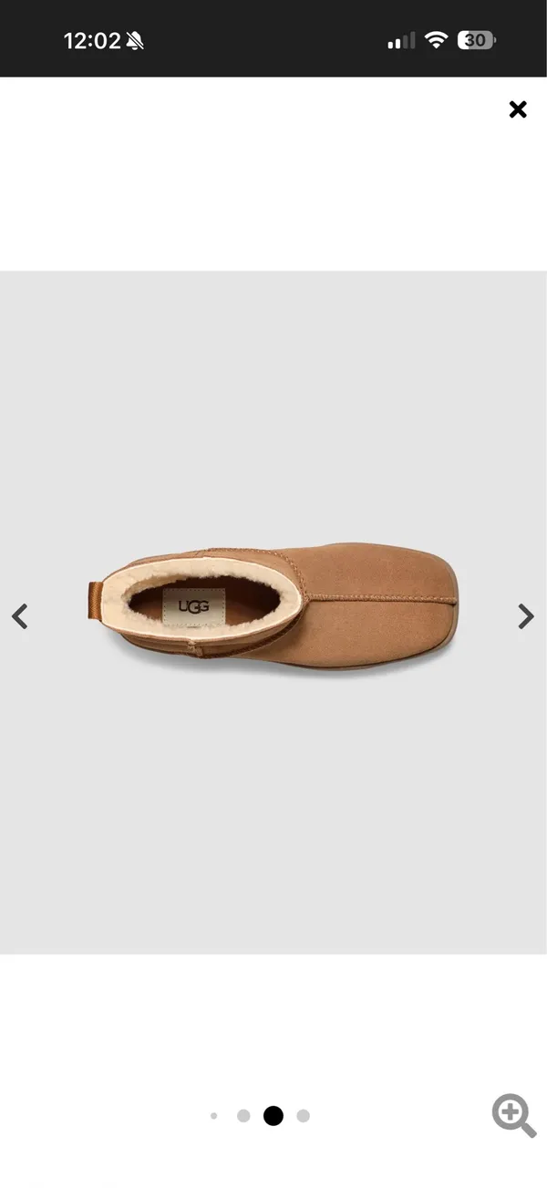 UGG Tan Chunky Platform Shearling Booties - Image 4