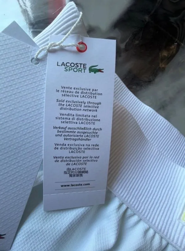 Lacoste Sport Women’s Pleated Tennis Skirt White Built-In Shorts Size 6 NWT - Image 9