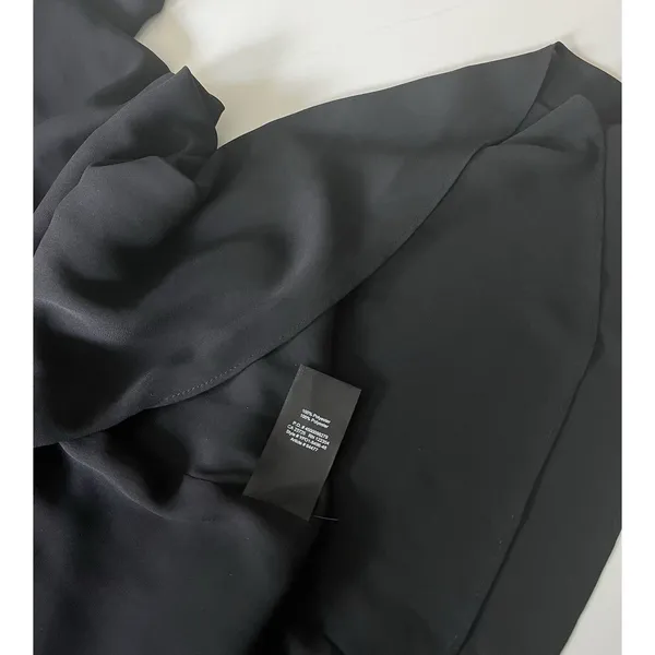 Aritzia BABATON Wallace Black Short-Sleeve Wrap Dress Size Medium - Image 5