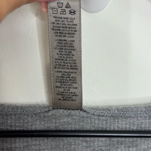 Skims Soft Lounge Long Sleeve Dress Maxi Gray Size Small - Image 4