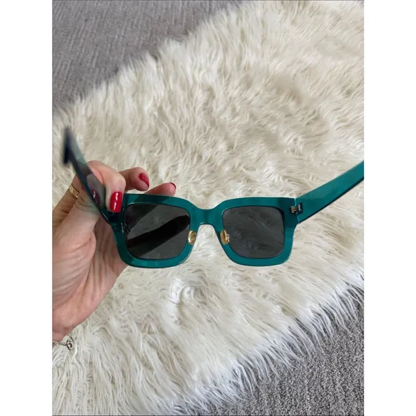 Saint Laurent Teal Sunglasses - Image 5