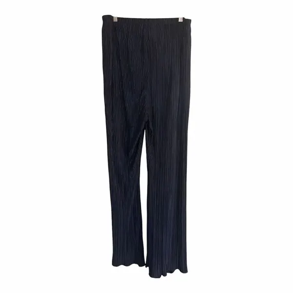 ✨Good American Always Fits Plisse Wide Leg Navy Sz 5/6=2x-3x Pants✨ - Image 6
