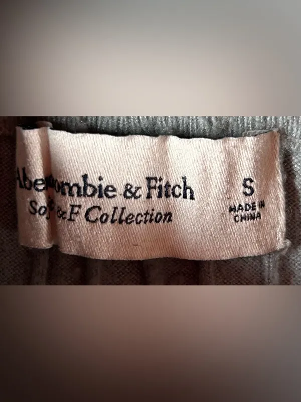 Abercrombie & Fitch Size S Blue Sweater Ribbed Wide Legs Pants - Image 2